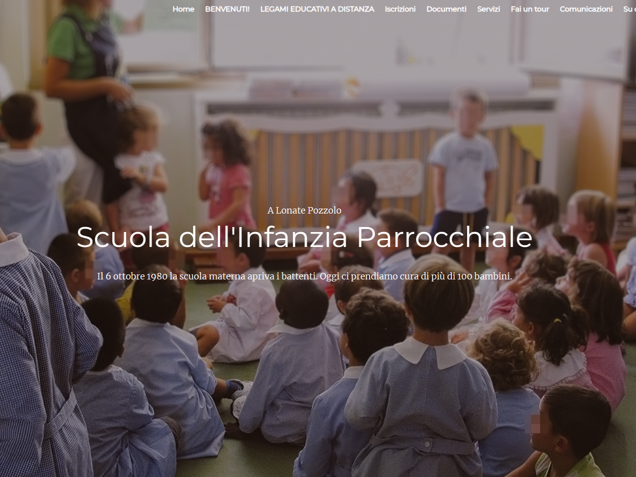 Website for Scuola Materna Parrocchiale